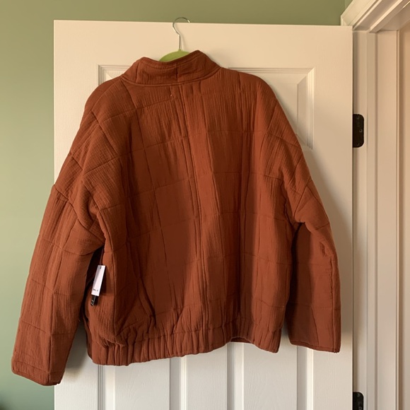 Rust Quilted Jacket - Picture 2 of 4